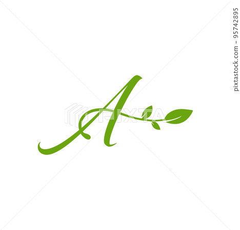 Letter A Natural Green leaf ecology element vector sign Letter A Natural Green leaf ecology element vector sign 95742895