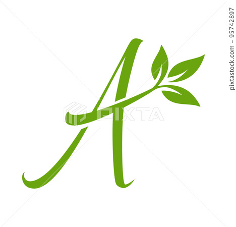 Letter A Natural Green leaf ecology element vector sign Letter A Natural Green leaf ecology element vector sign 95742897