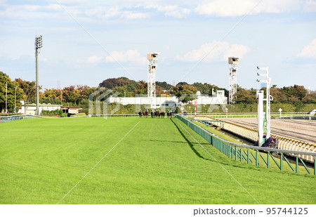 Sarah and others running at Tokyo Racecourse Sarah and others running at Tokyo Racecourse 95744125