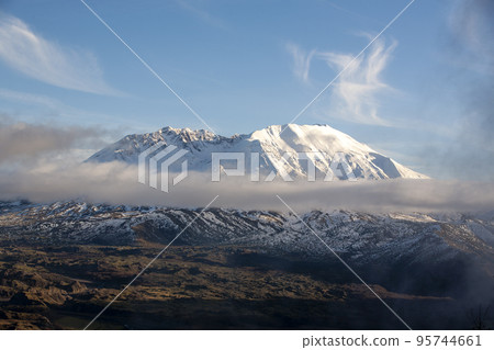 Winter volcanoes and landscapes Winter volcanoes and landscapes 95744661