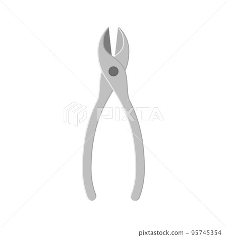 Side cutter icon. Repair tool illustration. Side cutter icon. Repair tool illustration. 95745354
