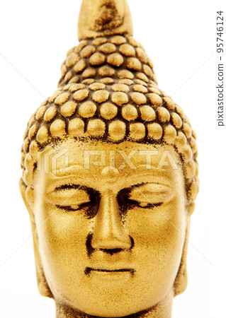 image of gold buddha head white backgorund image of gold buddha head white backgorund 95746124