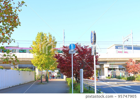 新鐮谷站南北自由通道竣工2022年10月北總鐵道/新京成電鐵/東武鐵路站千葉縣鐮谷市 95747905
