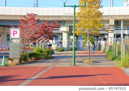 新鐮谷站南北自由通道竣工2022年10月北總鐵道/新京成電鐵/東武鐵路站千葉縣鐮谷市 95747910