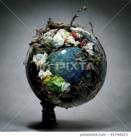 Earth series made of garbage Earth series made of garbage 95748023