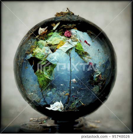 Earth series made of garbage 95748026