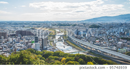Ikeda City Scenery from Shubodai 95748939
