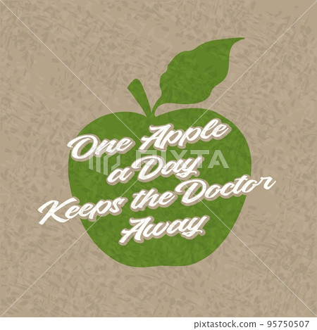 Green apple poster Green apple poster 95750507