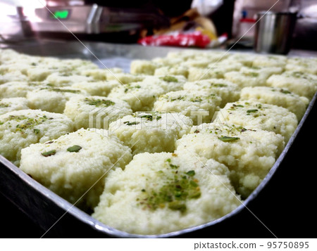 North Indian sweets known as peda or pera made from milk and sugar North Indian sweets known as peda or pera made from milk and sugar 95750895