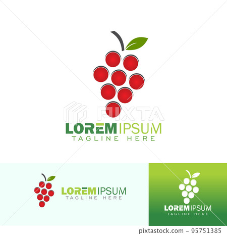 Wine Grape Symbol Logo Sign 95751385