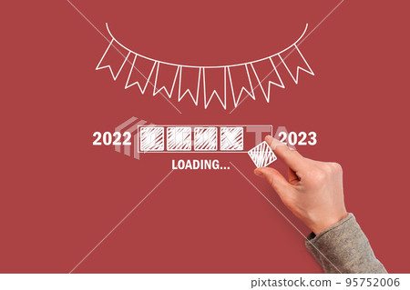 loading panel from the old to the new year 2023. loading panel from the old to the new year 2023. 95752006