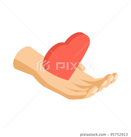 Isometric Charity Icon 95752913