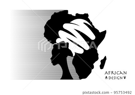 African woman portrait in ethnic turban, silhouette, Africa continent map. Africa Motherland, Afro design, tribal logo template, banner vector isolated on white background African woman portrait in ethnic turban, silhouette, Africa continent map. Africa Motherland, Afro design, tribal logo template, banner vector isolated on white background 95753492