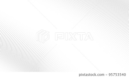 Wavy lines background. Abstract gray stripes texture. Warped and curved lines wallpaper. Minimalistic design template Wavy lines background. Abstract gray stripes texture. Warped and curved lines wallpaper. Minimalistic design template 95753540