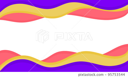 Colorful liquid wave background. Fluid wavy composition wallpaper. Abstract backdrop in yellow, purple and red. Modern design for posters, banners, brochures. Colorful liquid wave background. Fluid wavy composition wallpaper. Abstract backdrop in yellow, purple and red. Modern design for posters, banners, brochures. 95753544