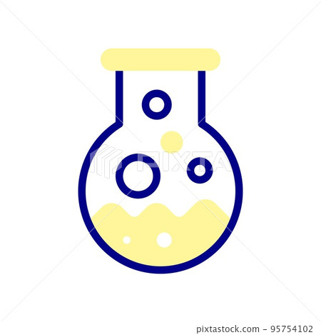 Retort or Test Tube icon. research chemical... - Stock Illustration ...