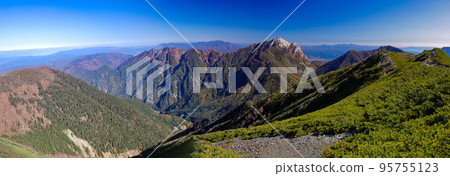 南阿爾卑斯山千疊嶽山頂的秋景 南阿爾卑斯山千疊嶽山頂的秋景 95755123