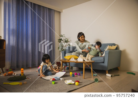 Childcare stress image 2nd child childcare 95757240