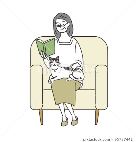 老婦閱讀 老婦閱讀 95757441