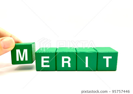 Advantage letters and logo Advantages and strengths 95757446