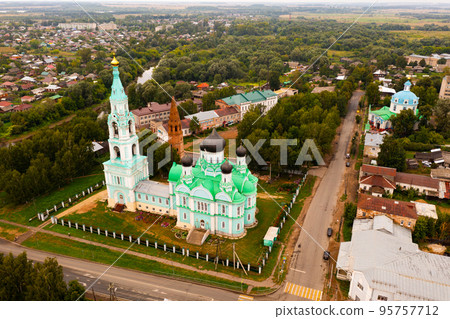 Trinity Church in Yaransk, Russia, aerial view Trinity Church in Yaransk, Russia, aerial view 95757712