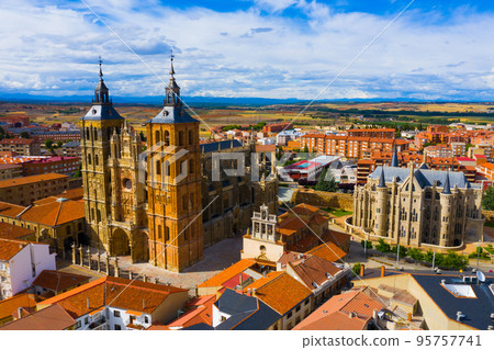 View from drone of Astorga 95757741