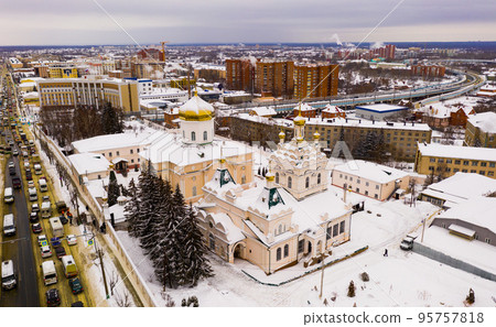 Penza city. Holy Trinity Convent. View from above 95757818