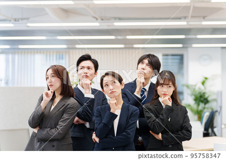 people thinking in the office 95758347