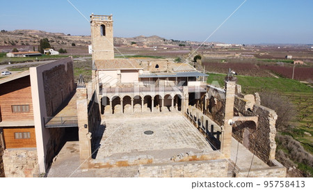 Aerial view of ruins of monastery of Avinganya Aerial view of ruins of monastery of Avinganya 95758413