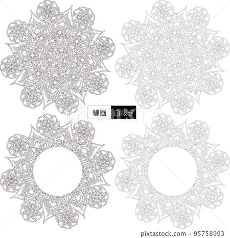Flower decoration pattern Flower decoration pattern 95758993