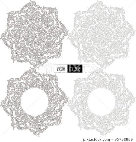 花卉裝飾圖案 95758999