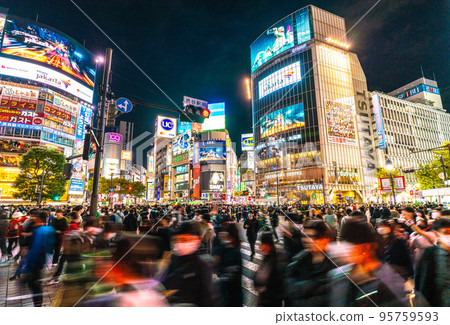 Tokyo cityscape in Japan Halo Eve. Shibuya is as chaotic as Halloween. Police officers dispatched…=October 30 Tokyo cityscape in Japan Halo Eve. Shibuya is as chaotic as Halloween. Police officers dispatched…=October 30 95759593