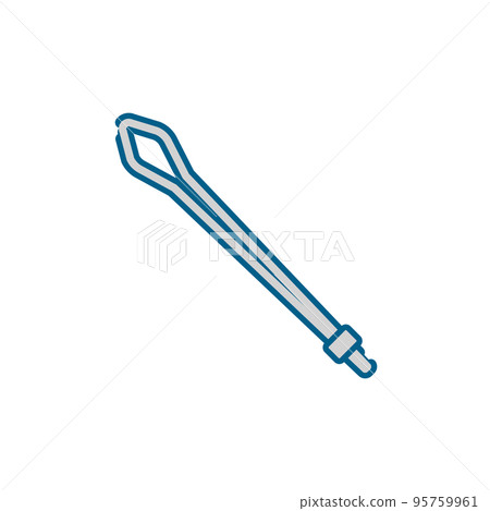 一個簡單的花邊的插圖 95759961