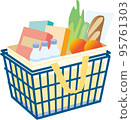 購物籃 收銀籃 購物 95761303