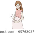 pregnant woman in labor 95762027