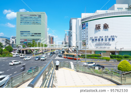 Sannomiya Crossing and Summer Cityscape of Kobe 2 Chuo Ward, Kobe City, Hyogo Prefecture 95762530