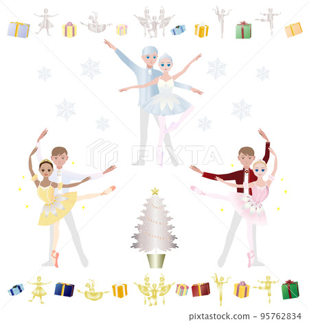 Ballet illustration set_Pas de deux image of "The Nutcracker" 95762834