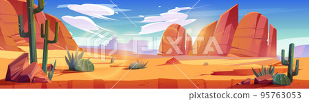 Desert of Africa or Wild West Arizona landscape Desert of Africa or Wild West Arizona landscape 95763053