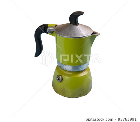 a green coffee pot 95763991