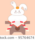 New Year Motif Rabbit Kagamimochi 95764674
