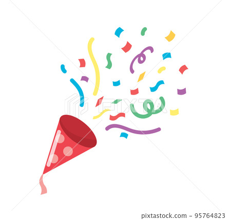 Party Icon. Confetti popper illustration Party Icon. Confetti popper illustration 95764823