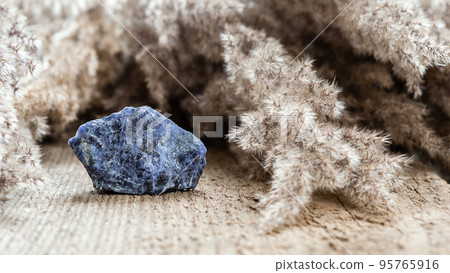 Sodalite crystal mineral is third eye chakra stone 95765916