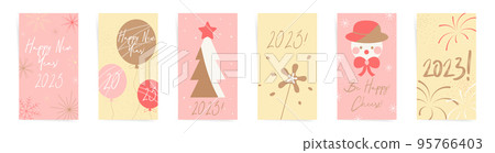 Merry Christmas vertical greeting cards. Trendy minimal winter and new year holidays templates for social media stories, promo posts, postcards, banners and flyers. Merry Christmas vertical greeting cards. Trendy minimal winter and new year holidays templates for social media stories, promo posts, postcards, banners and flyers. 95766403