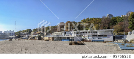 Abandoned Lanzheron beach in Odessa, Ukraine 95766538