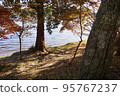 Lake Haruna seen from the shade 95767237