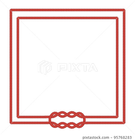 Blank poster template with nautical border 95768283