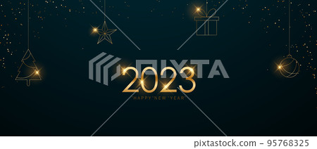 happy new year 2023 background design with glittering stars modern vector illustration happy new year 2023 background design with glittering stars modern vector illustration 95768325
