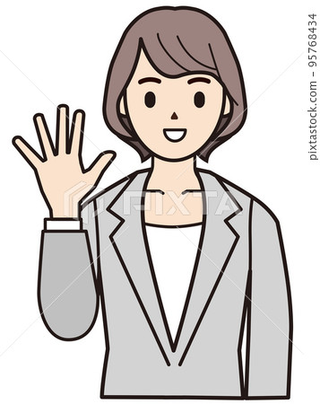 Illustration material female business Illustration material female business 95768434