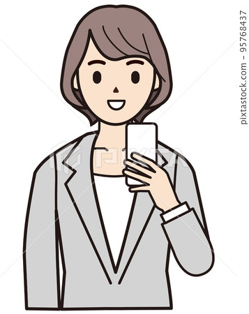 Illustration material female business Illustration material female business 95768437