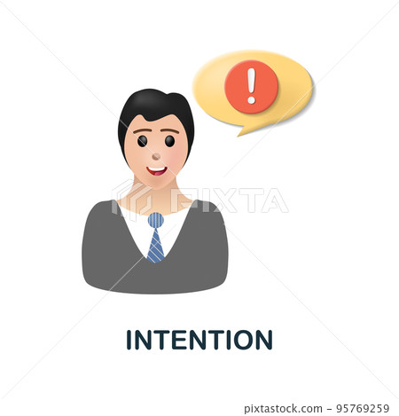 Intention icon. 3d illustration from human productivity collection. Creative Intention 3d icon for web design, templates, infographics and more Intention icon. 3d illustration from human productivity collection. Creative Intention 3d icon for web design, templates, infographics and more 95769259